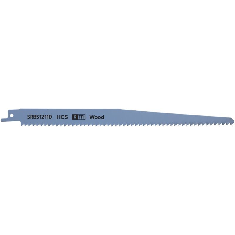 Sealey Reciprocating Saw Blade Clean Wood 250mm 6tpi, Pack of 5