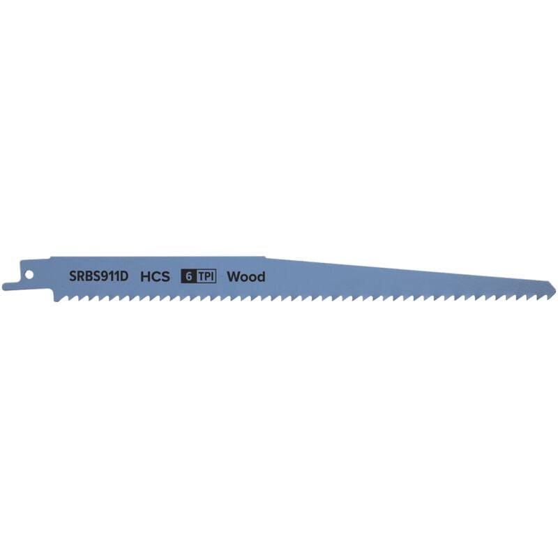 Sealey Reciprocating Saw Blade Clean Wood 230mm 6tpi, Pack of 5