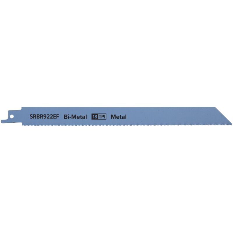 Reciprocating Saw Blade Metal 230mm 18tpi, Pack of 5 - Sealey