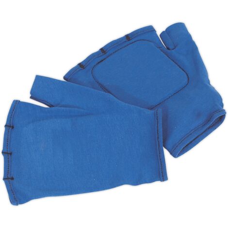 Sealey SSP42 Safety Gloves Fingerless Vibration Absorbing - Large Pair
