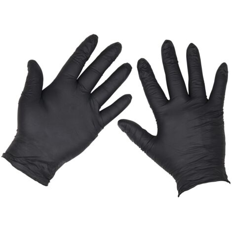 Sealey SSP60XL Extra Thick Powder-Free Disposable Nitrile Gloves, X-Large - Pack of 100