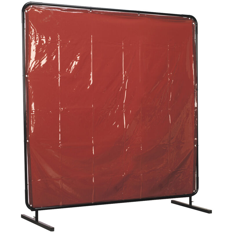 Workshop Welding Curtain to en iso 25980:2014 & Frame 1.8 x 1.75m SSP992 - Sealey