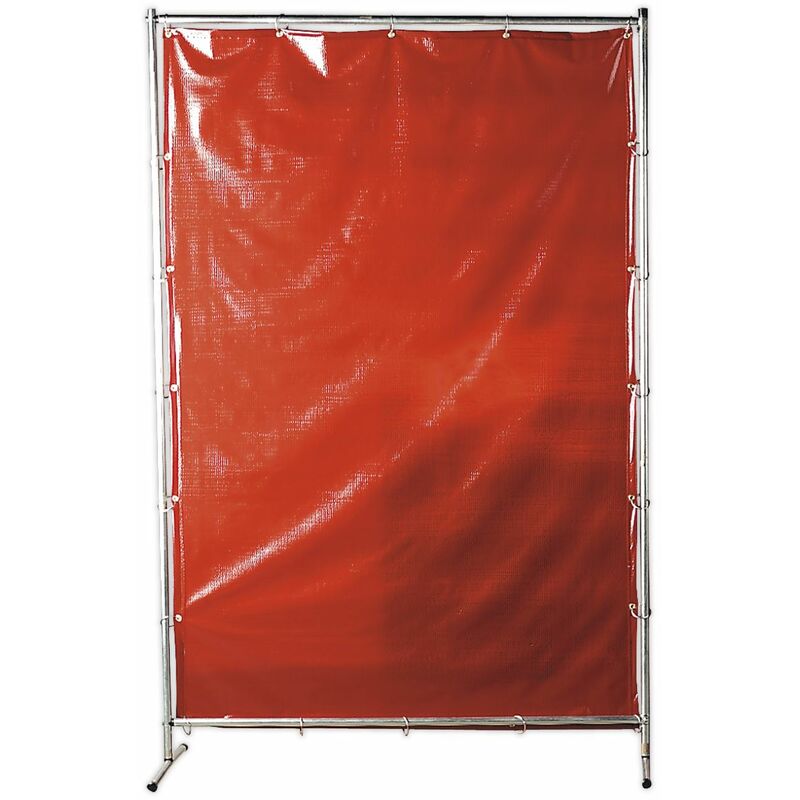 Workshop Welding Curtain to en iso 25980:2014 & Frame 1.3 x 1.75m SSP99 - Sealey
