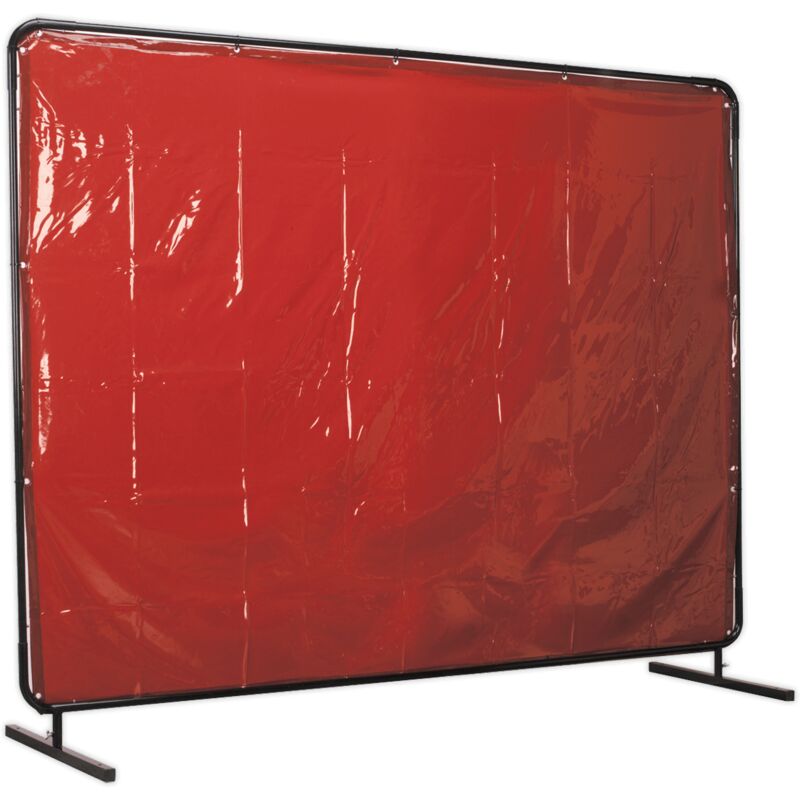 Sealey - SSP993 Workshop Welding Curtain to BS EN 1598 & Frame 2.4 x 1.75m