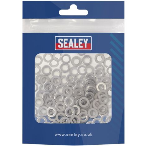 Sealey SSW5 Stainless Steel Flat Washer M5 A2, DIN 125 - Pack of 100