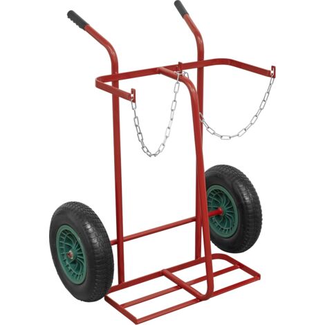 Sealey ST28P Welding 2-Bottle Trolley with Pneumatic Tyres