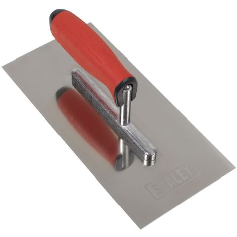 Sealey Stainless Steel 270mm Plastering Trowel Rubber Handle T7800