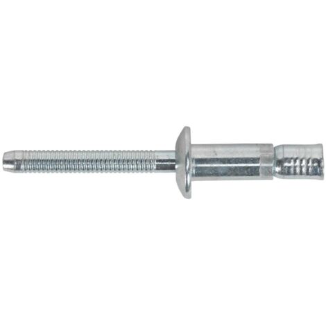 Sealey Steel Structural Rivet Zinc Plated �6.3 x 32mm Pack of 100 MB6332