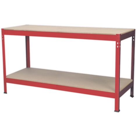 Sealey Steel Workbench with Wooden Top 1.53m AP1535