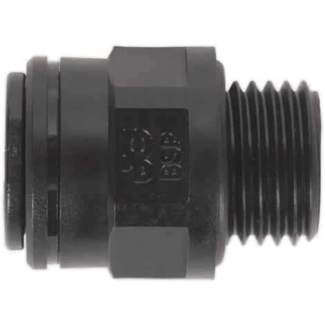 Sealey Straight Adaptor 8mm x 1/4""BSP Pack of 5 Speedfit Air Coupling JGC814