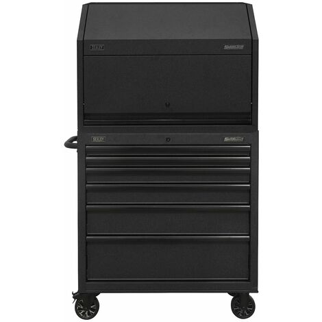 Sealey Superline PRO&reg Hutch Toolbox & Rollcab Combo 915mm 6 Drawer AP36HBESTACK