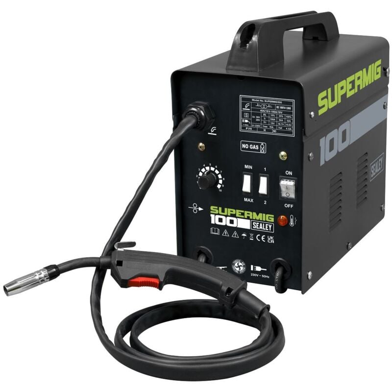 SUPERMIG100 Gasless mig Welder 100A 230V - Sealey