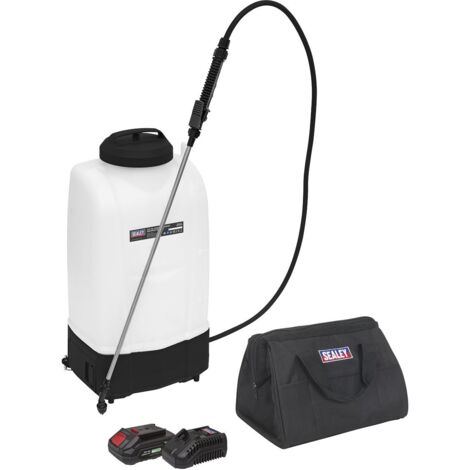 Sealey SV20 Series 15L Cordless Garden Backpack Sprayer 20V 2Ah CP20VGBSKIT1