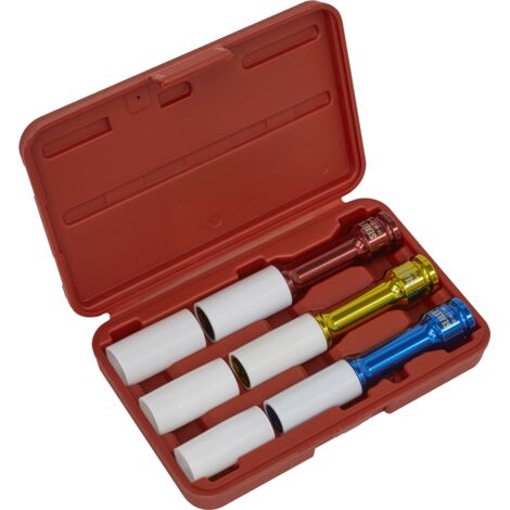 Sealey SX031D Alloy Wheel Impact Socket Set 1/2""Sq Drive 3pc