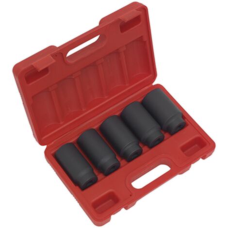 Sealey SX050 Impact Hub Nut Socket Set 1/2"Sq Drive 5pc