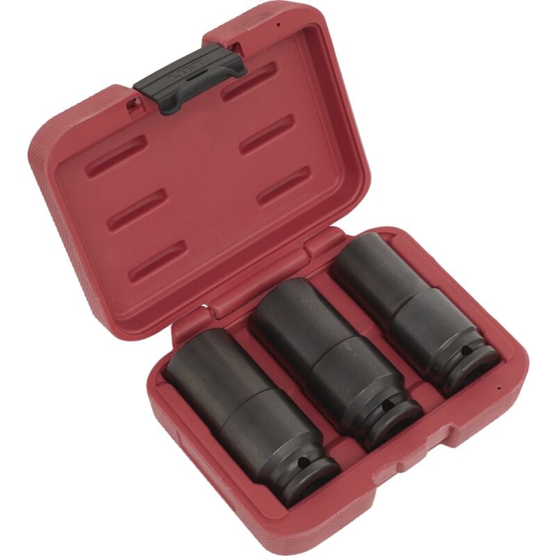 SX319 Deep Weighted Impact Socket Set 1/2'Sq Drive 3pc - Sealey