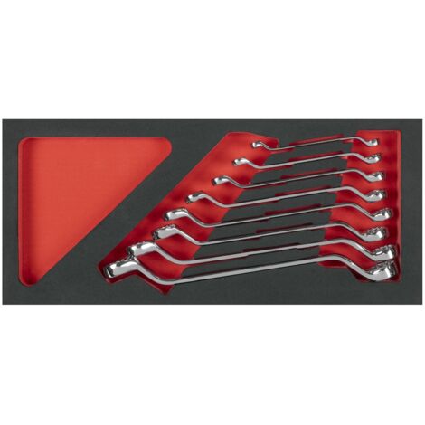 Sealey TBT51 Deep Offset Spanner Set with Tool Tray 8pc