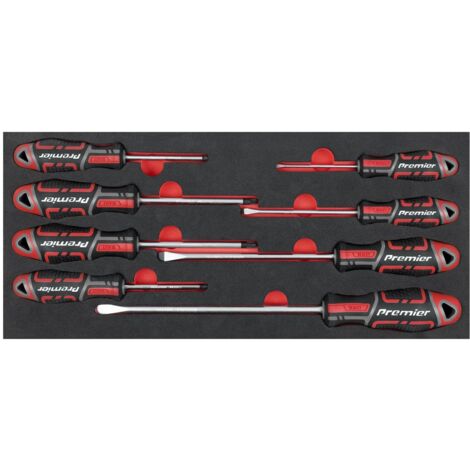 Sealey TBT53 Screwdriver Set with Tool Tray 8pc