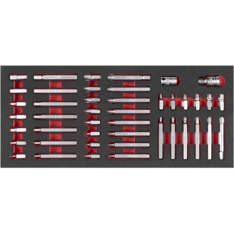 Sealey TBT60 TRX-Star, Hex & Spline Bit Set with Tool Tray 44pc