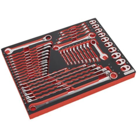 Sealey TBTP11 Premier Platinum Specialised Spanner Set with Tool Tray 44pc