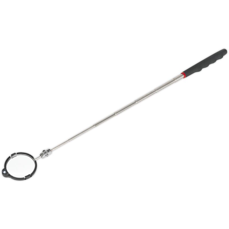 S0947 Telescopic Inspection Mirror Ø75mm with LED - Sealey