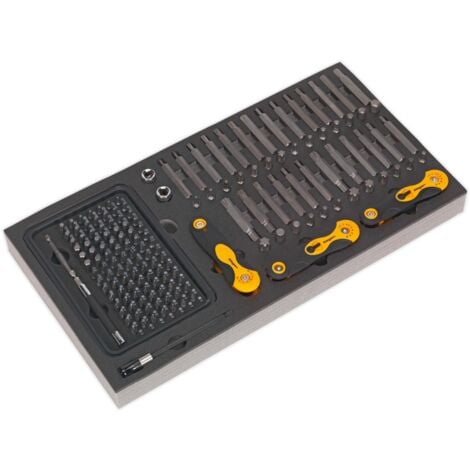 Sealey Tool Chest Combination 16 Drawer with Ball Bearing Slides - Black/Grey &4