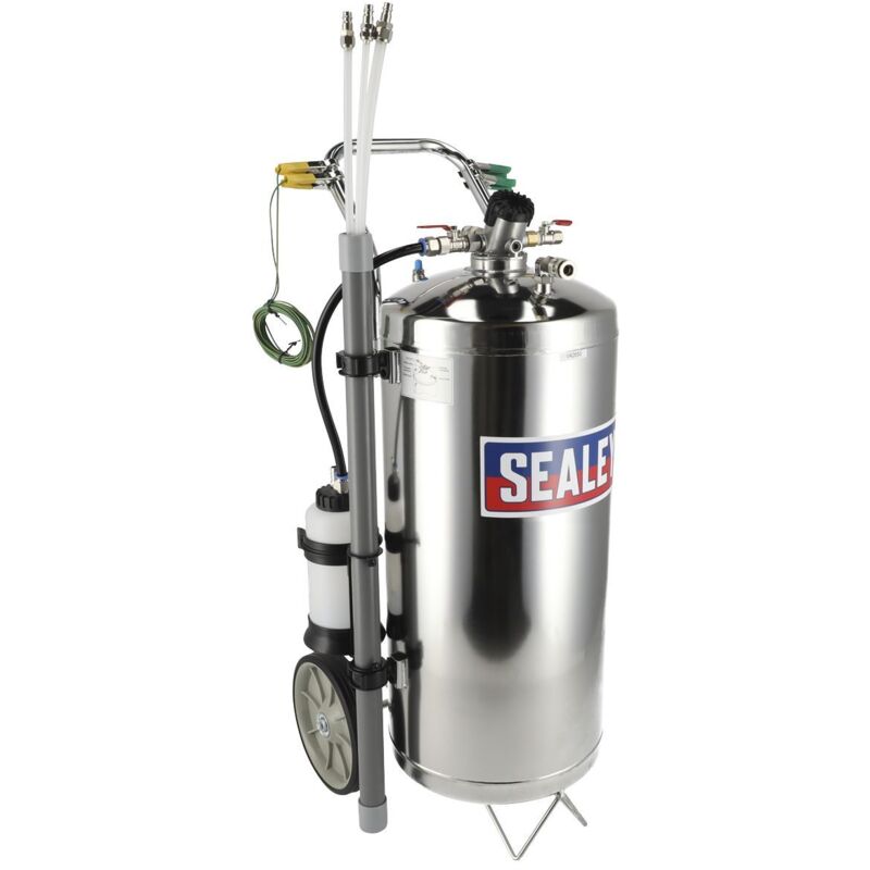 Sealey - TP200S Air Operated Stainless Steel Fuel Drainer 40L