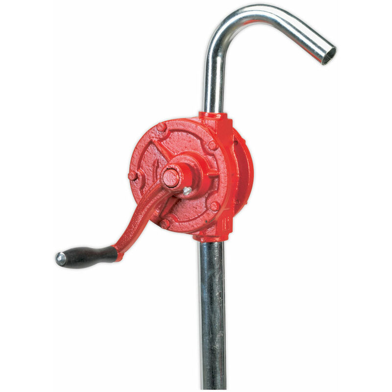 TP54 Rotary Oil Drum Pump 0.3l/revolution Plus Inlet Pipe - Sealey