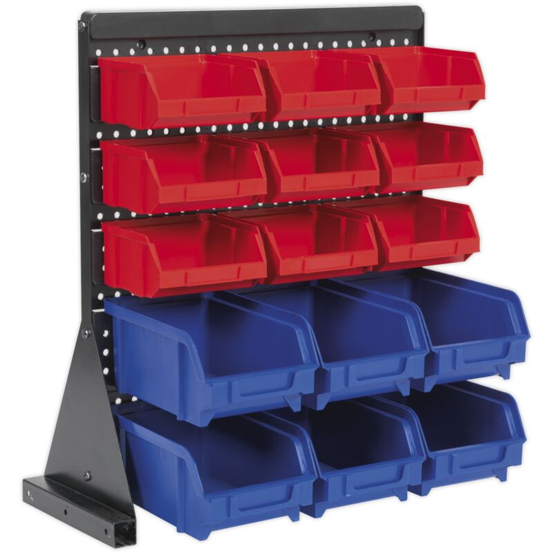 Sealey - TPS1569 Bin Storage System Bench Mounting 15 Bin