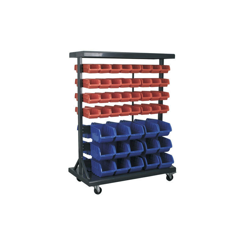 Sealey - TPS94 Mobile Bin Storage System with 94 Bins