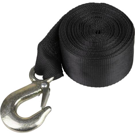 Sealey Trailer Winch Strap with Forged Hook 50mm x 10m 1350kg Breaking Strength GWES20