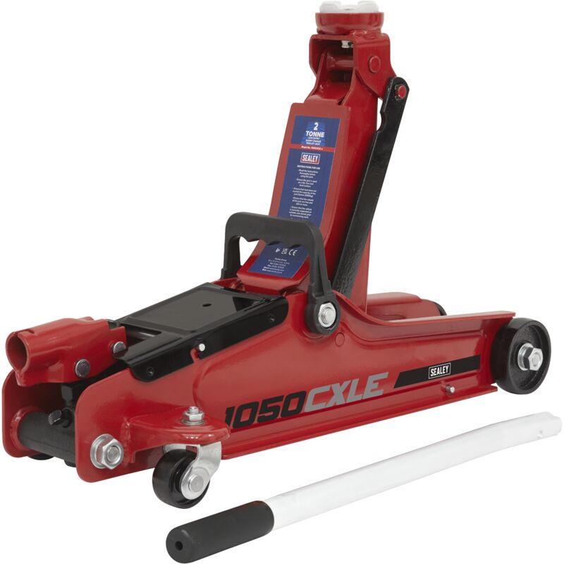 Sealey - 1050CXLE Low Profile Short Chassis Trolley Jack 2 Tonne