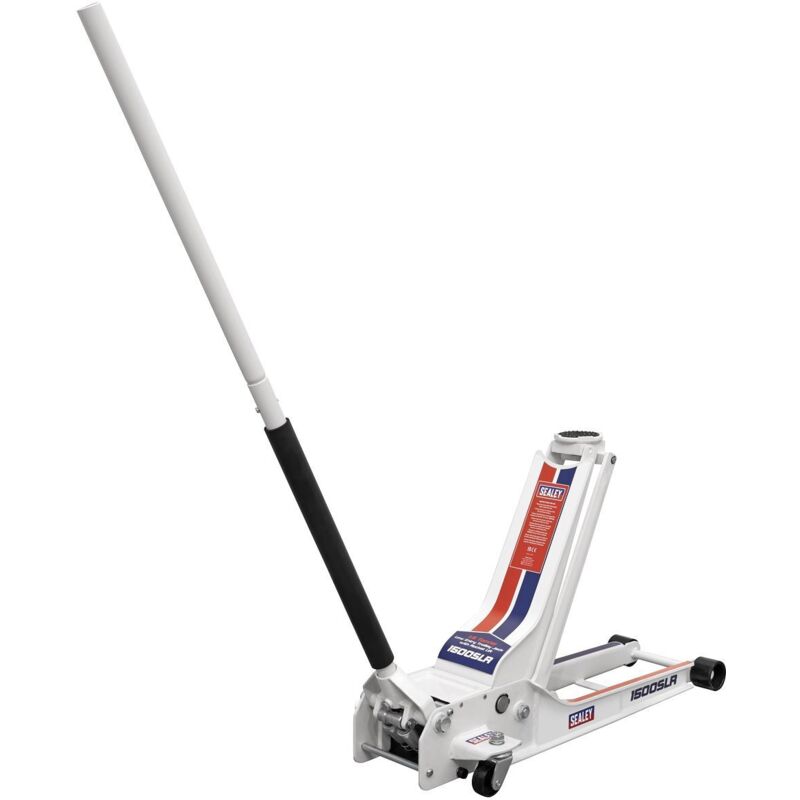 Sealey - 1500SLR Low Profile Long Reach Rocket Lift Trolley Jack 1.5 Tonne