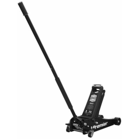 SEALEY Trolley Jack 4 Tonne Low Profile Rocket Lift Black 4040AB