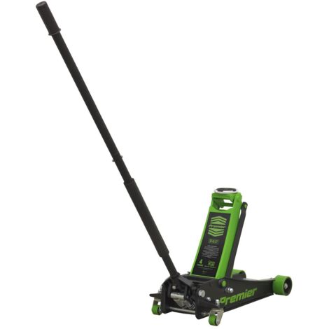 Sealey Trolley Jack 4 Tonne Low Profile Rocket Lift Green 4040AG