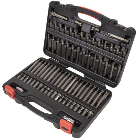 Sealey TRX-Star/Security TRX-Star/Hex/Ribe/Spline Bit Set 74pc 3/8"" & 1/2""Sq Drive AK21974P