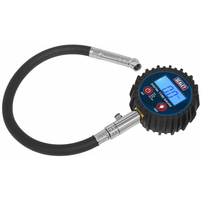Sealey - Digital Tyre Pressure Gauge with Push-On Connector TST002