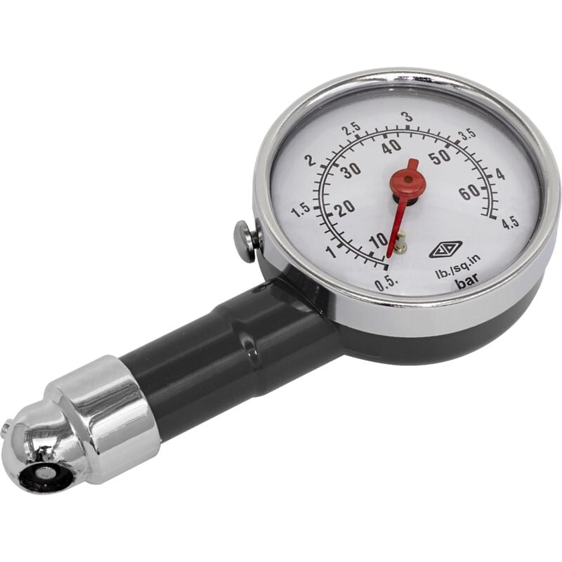 Sealey - TST/PG97 Tyre Pressure Gauge Dial Type 0-4.5bar(0-60psi)