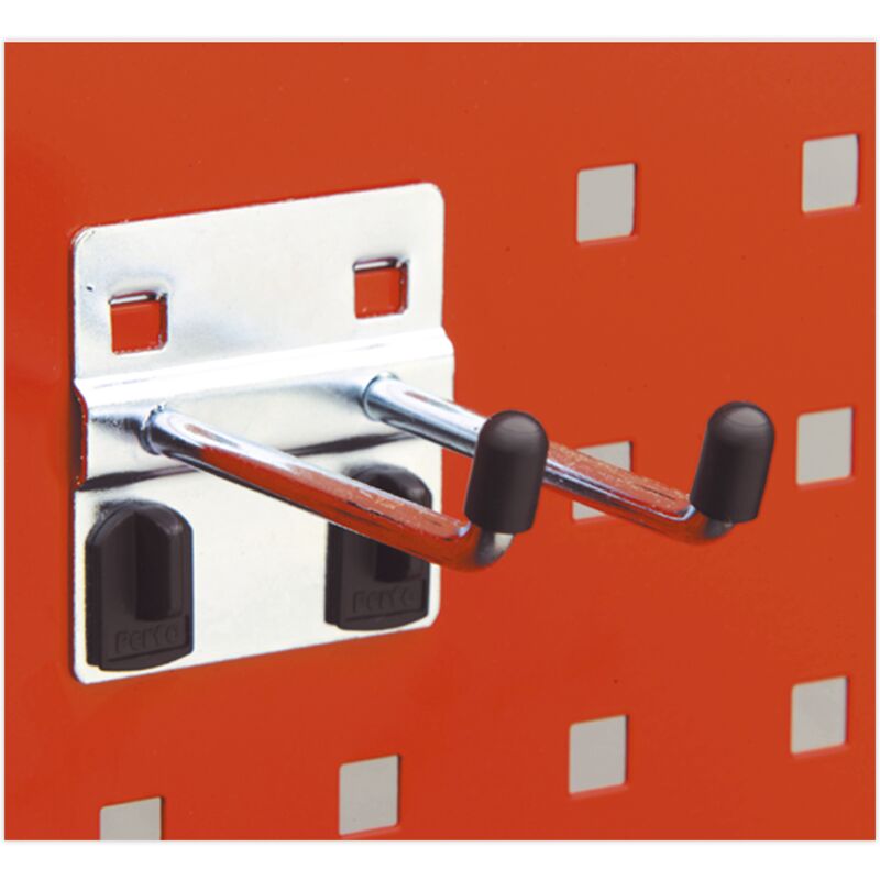 Sealey - TTS22 Double Prong Hook with Angled End 6 x 75mm - Pack of 5