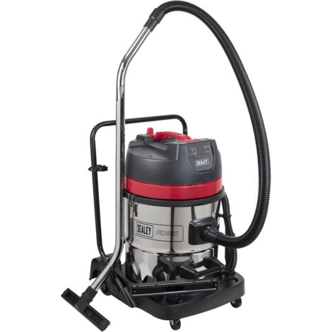 Sealey Vacuum Cleaner Wet & Dry 60L Stainless Drum 1600W/230V PC460