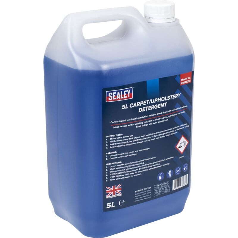VMR925S Carpet/Upholstery Detergent 5L - Sealey