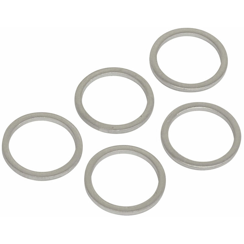 Sealey VS15SPW Sump Plug Washer M15 - Pack of 5