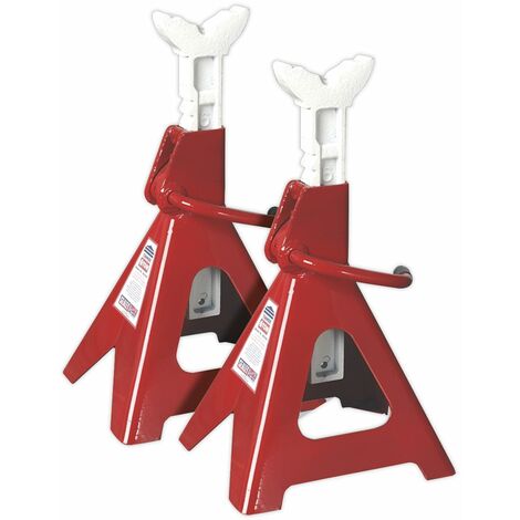 Sealey VS2006 Axle Stands (Pair) 6tonne Capacity per Stand Ratchet Type