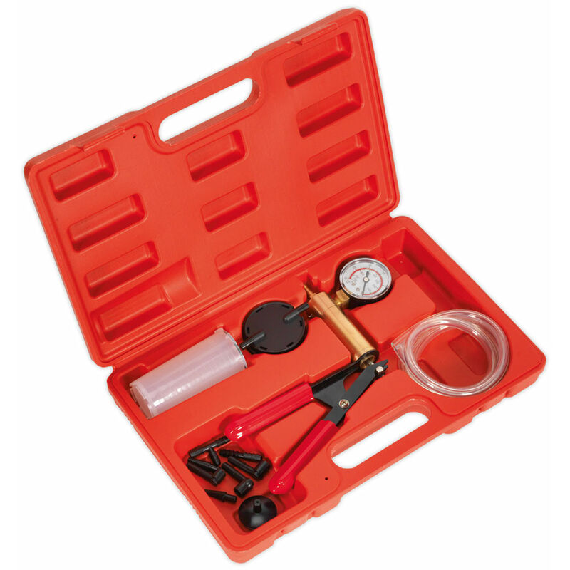 VS402 Vacuum Tester and Brake Bleeding Kit - Sealey