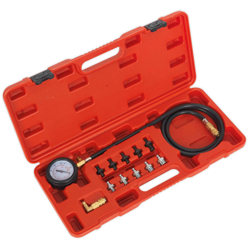 VSE203 Oil Pressure Test Kit 12pc - Sealey