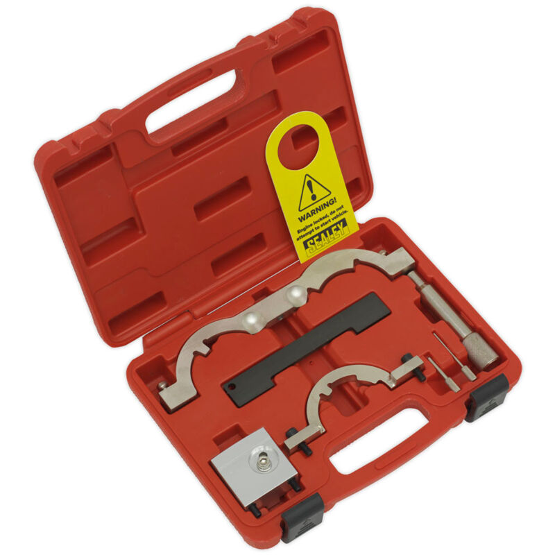 VSE5007 Petrol Engine Timing Tool Kit - Vauxhall/Opel, Chevrolet 1.0, 1.2, 1.4 & 1.6 - Chain Drive - Sealey