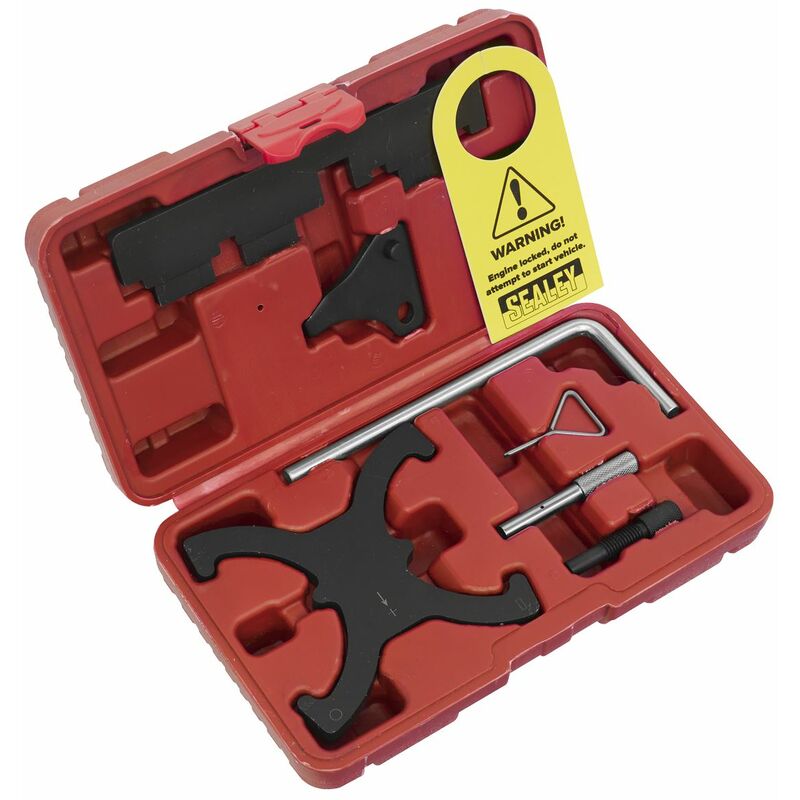 Sealey - Petrol Engine Timing Tool Kit - for Ford, Volvo 1.6 EcoBoost & 2.0D/2.2D Belt Drive VSE6560A