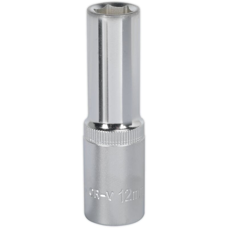 S1212D WallDrive® Socket 12mm Deep 1/2'Sq Drive - Sealey