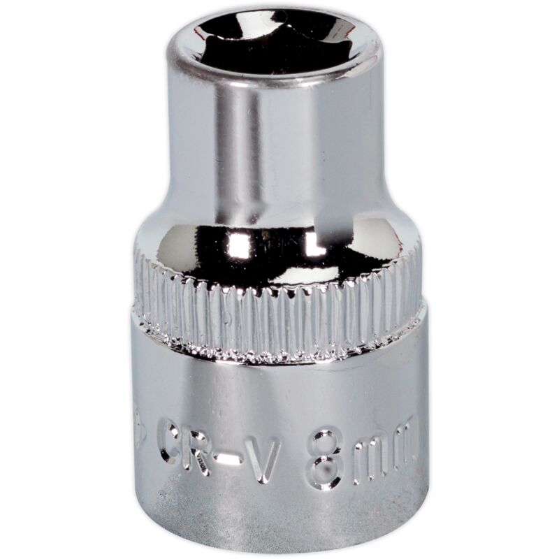 SP3808 WallDrive® Socket 8mm 3/8'Sq Drive Fully Polished - Sealey