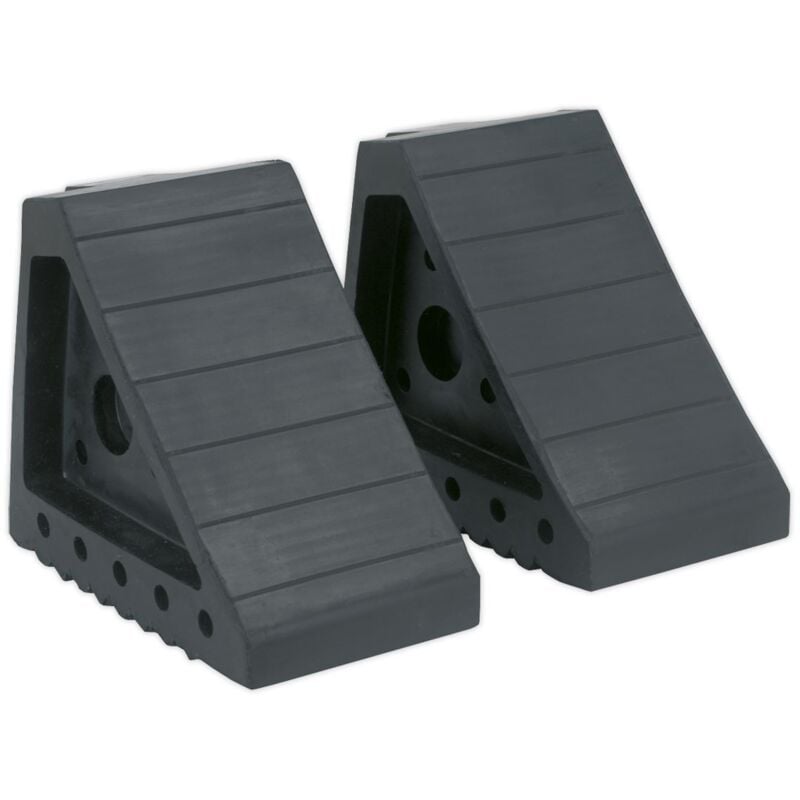 Sealey - Rubber Wheel Chocks - Pair WC01